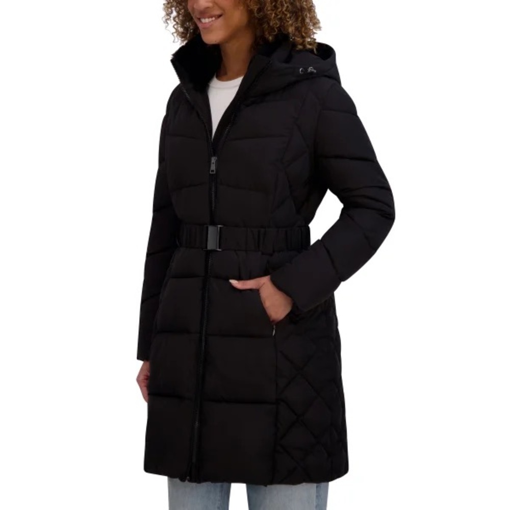 Andrew Marc - Women's Belted Long Winter Jacket